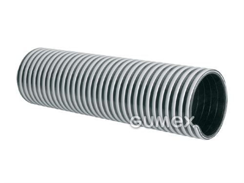 AREOLO SUPERFLEX 2, 52/61mm, 2bar/-0,7bar, PVC-NBR, -40°C/+50°C, schwarz/graue Spirale, 